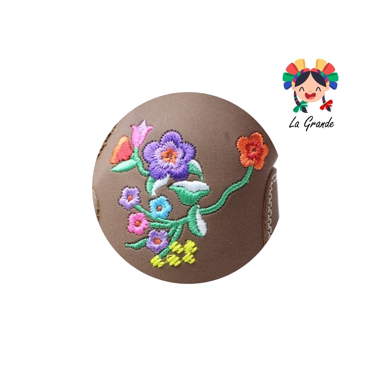 340 MC QUEEN Canela Bordado Bota Casual para Bebé y Niña