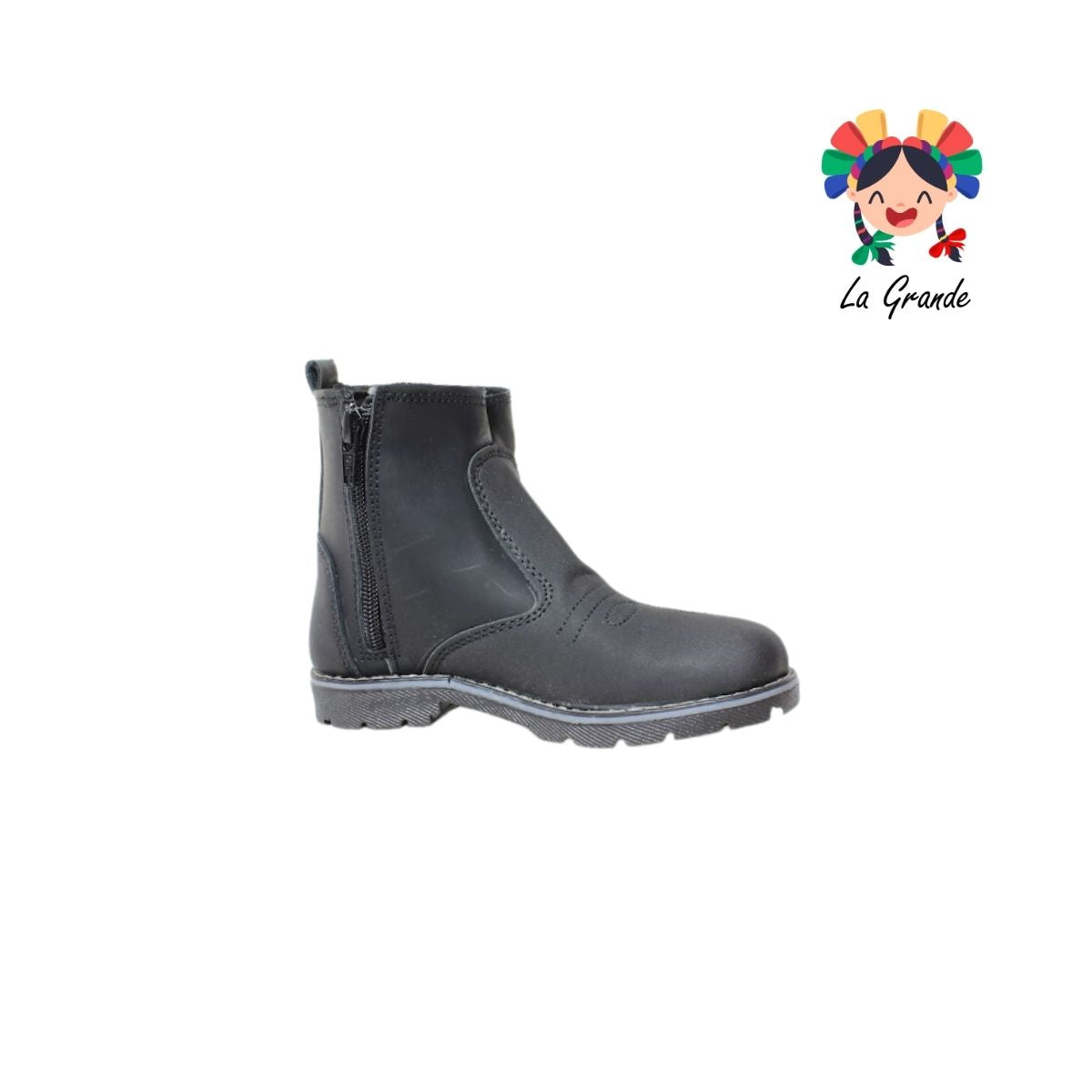340 MC QUEEN Negro Bordado Bota Casual para Niña