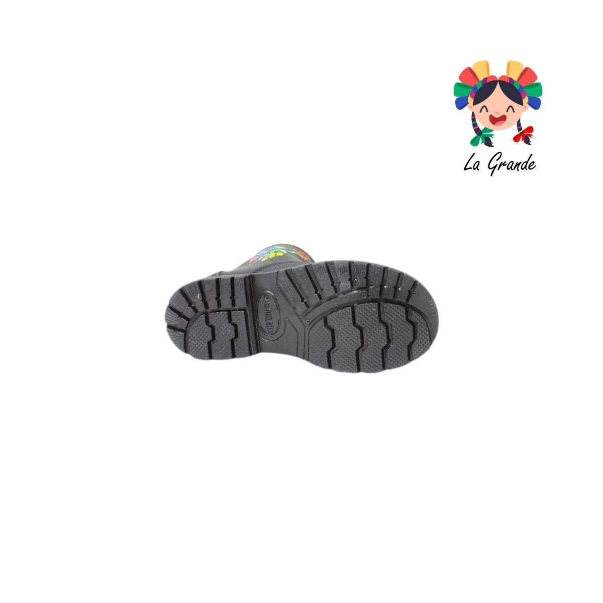 340 MC QUEEN Negro Bordado Bota Casual para Niña