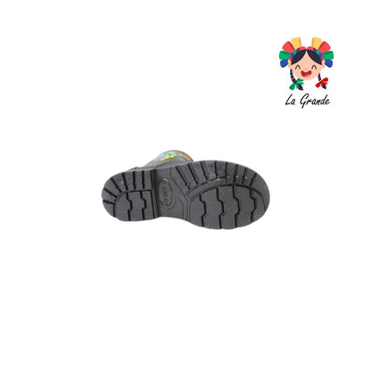 340 MC QUEEN Negro Bordado Bota Casual para Niña