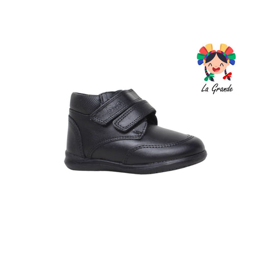 3421 DOGI Negro Zapato Bota Escolar para Niño