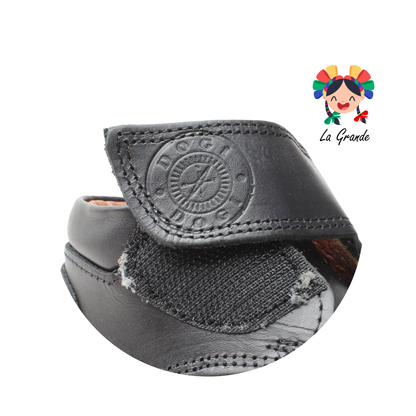 3437 DOGI Negro Piel Zapato tipo Bota para bebé