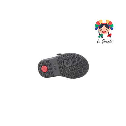 3437 DOGI Negro Piel Zapato tipo Bota para bebé