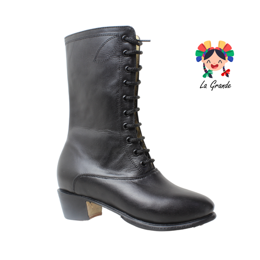 Adelita D' AIME Negro Bota Piel para Dama