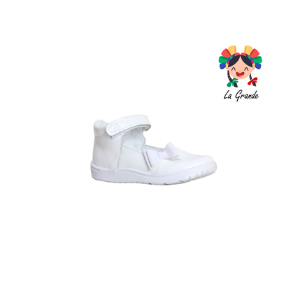 344 WIZZYZ Blanco Charol Zapato Casual para Niña