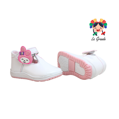 345 WIZZYZ Blanco Charol Zapato Casual para Bebé