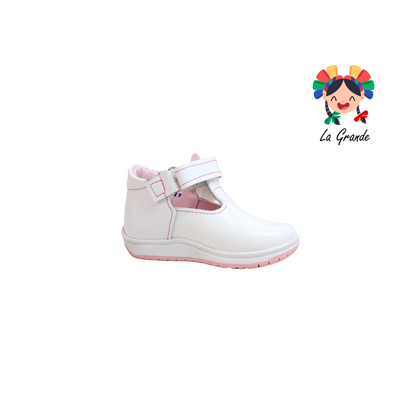 345 WIZZYZ Blanco Charol Zapato Casual para Bebé