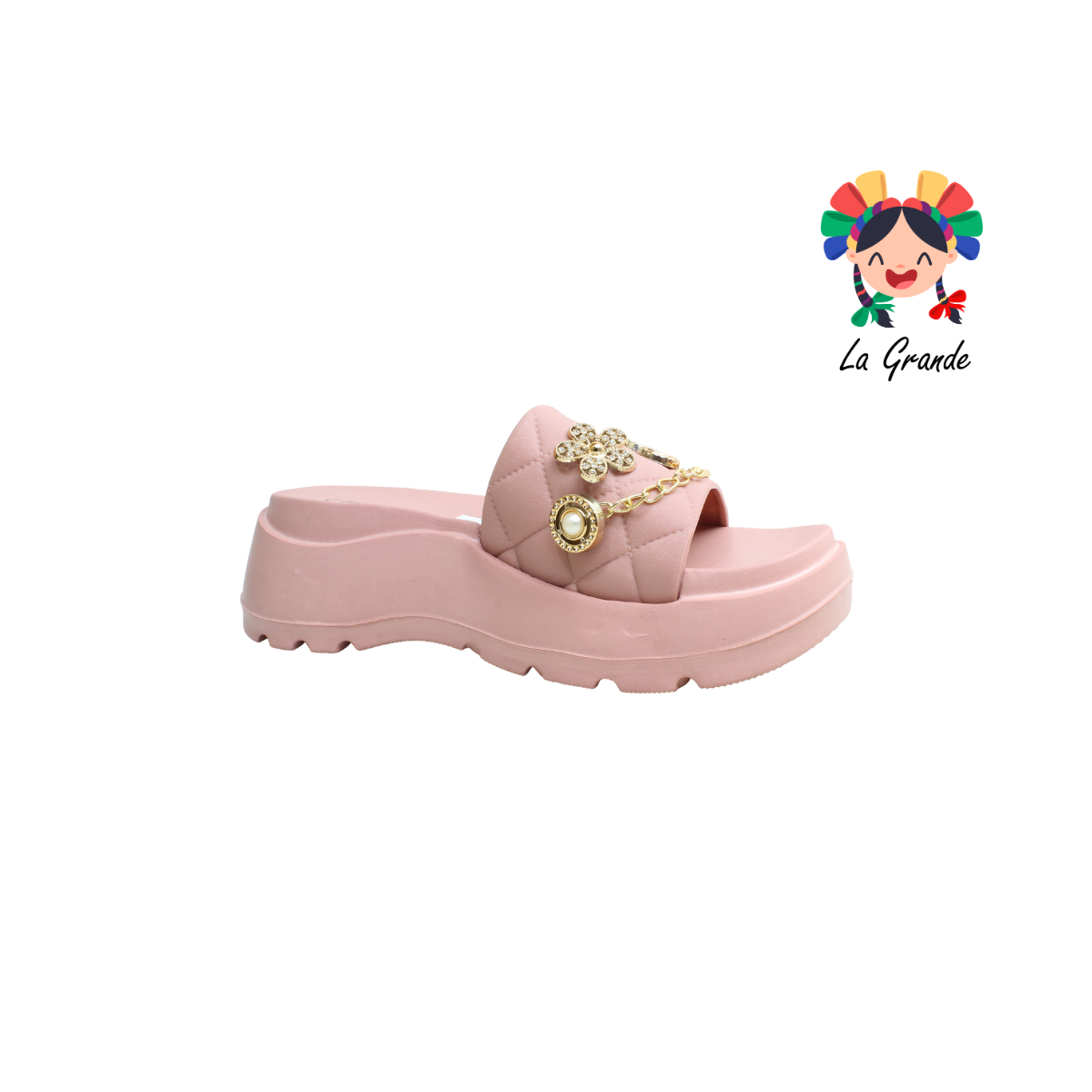 A-8169 ZXXG Multicolor Sintético Sandalia de Baño o Playa para Dama
