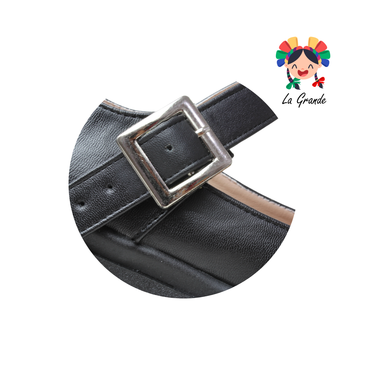 114 MIG NACEREM Negro Sintético Zapato Escolar para Dama
