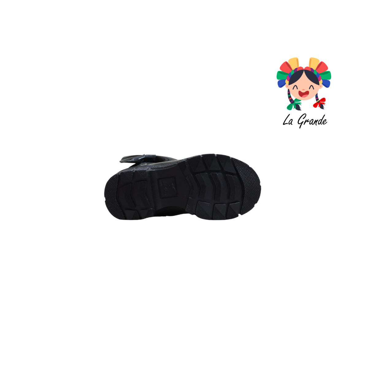 759 Huntri LADY FLORES Negro Bota Alta para Niña