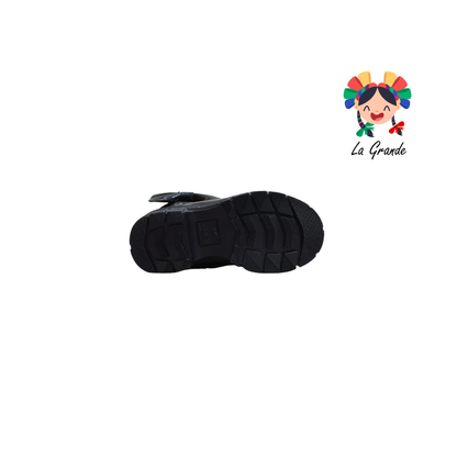 759 Huntri LADY FLORES Negro Bota Alta para Niña