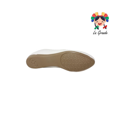 3502 YUL Latte Cabra Balerina con Pedrería para Dama