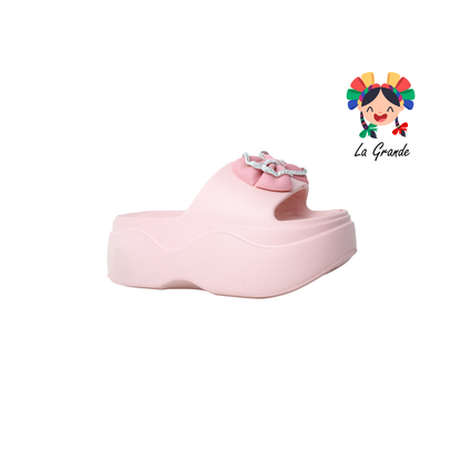 2309M XTB Moño Multicolor Sintético Sandalia de Playa o Baño con Plataforma para Dama