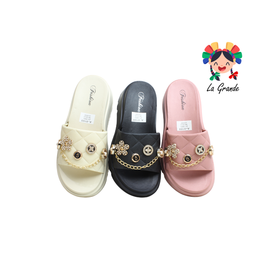 A-8169 ZXXG Multicolor Sintético Sandalia de Baño o Playa para Dama