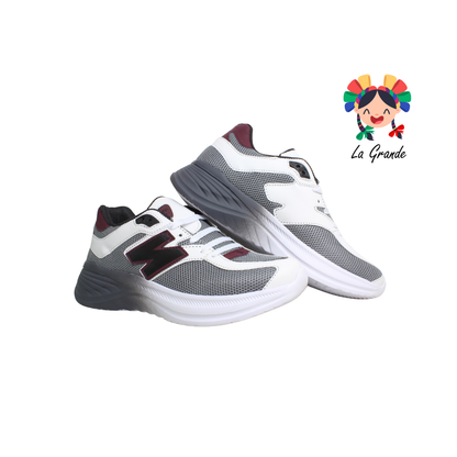 352 BOX X Oxf Bco Vino Tenis Deportivo para Caballero