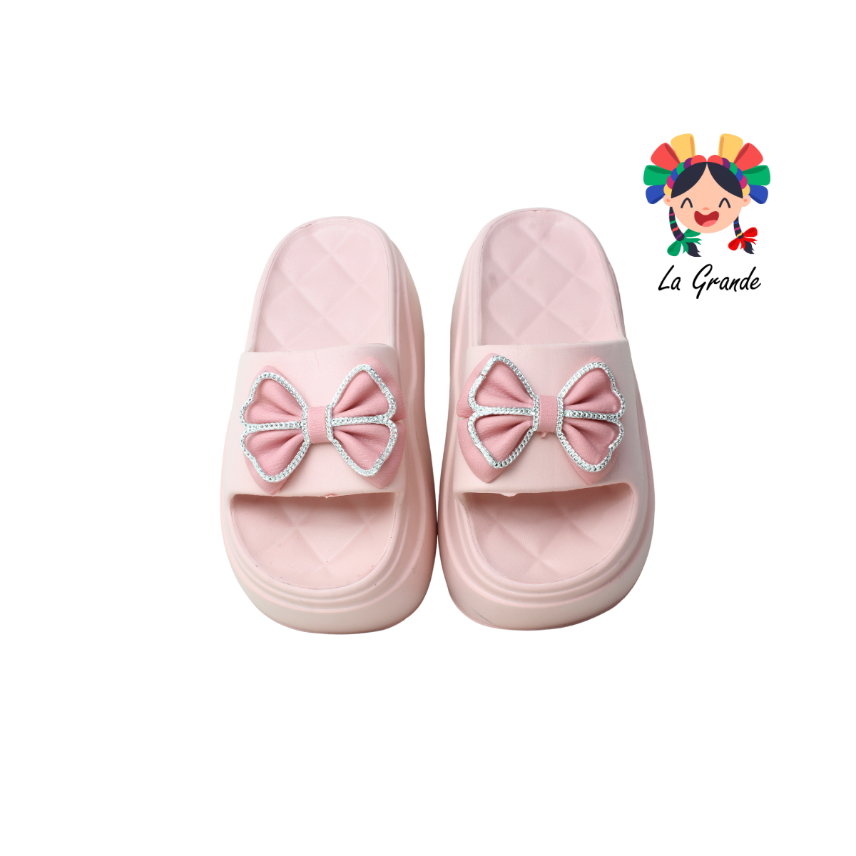 2309M XTB Moño Multicolor Sintético Sandalia de Playa o Baño con Plataforma para Dama