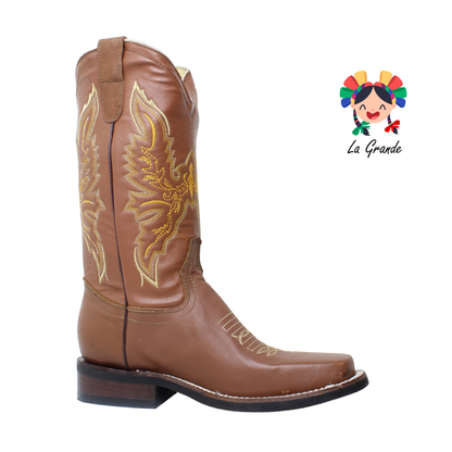 RODEO SIERRA LOBOS Shedron Piel Bota Vaquera Casual para Caballero