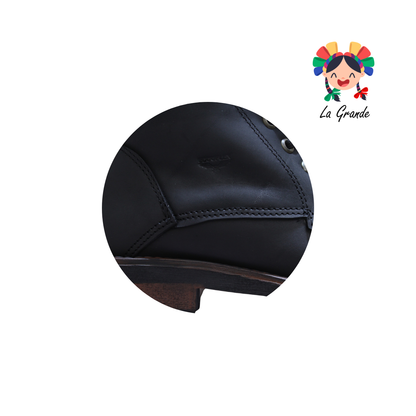 7070 ECCOFLEX Negro Crazy Piel Bota para Caballero