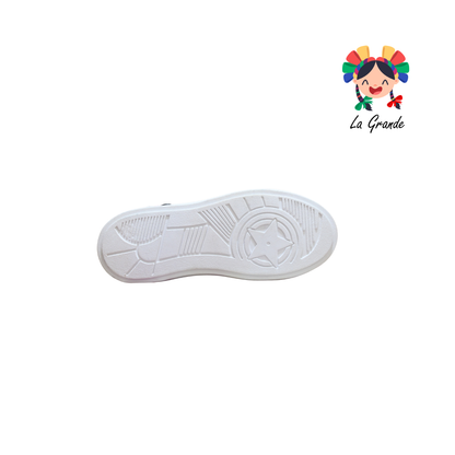 4000 FRIDAYS Blanco Lila Sint Tenis Casual para Dama