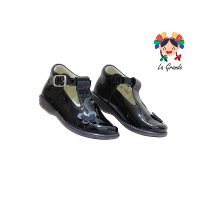 356 WIZZYZ Negro Charol Zapato Niña