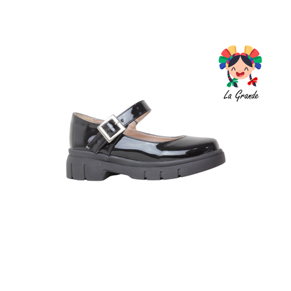 114 MIG NACEREM Negro Charol Zapato Escolar para Dama