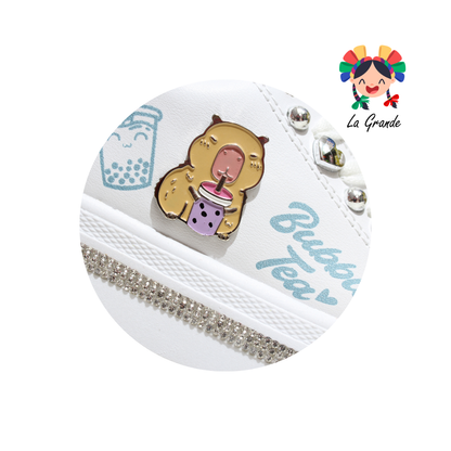 360 CHAMPS Blanco Fiusha Tenis Casual para Niña