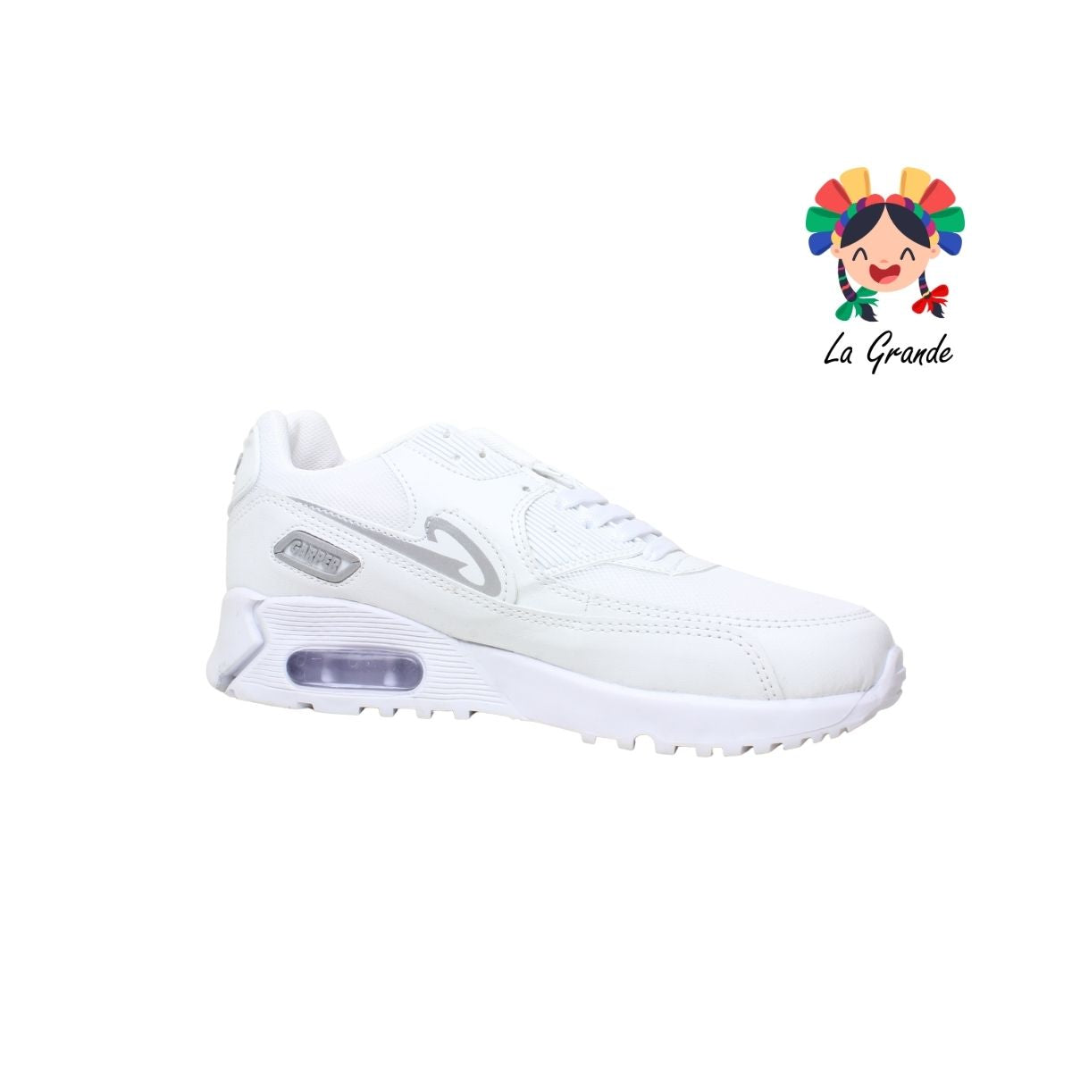360 GARPER Blanco Blanco Tenis Deportivo de Válvula para Caballero
