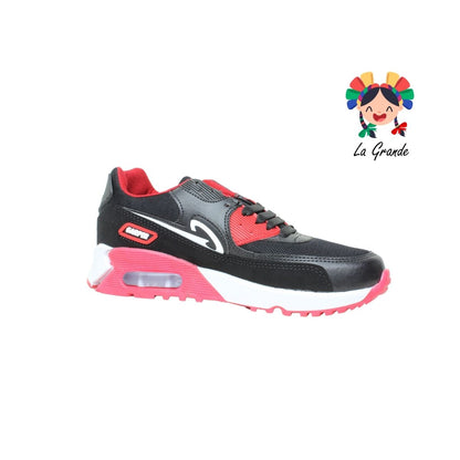 360 GARPER Negro Rojo Tenis Deportivo de Válvula para Caballero