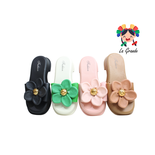 A-8111 ZXXG Multicolor Sintético Sandalia de Baño o Playa para Dama