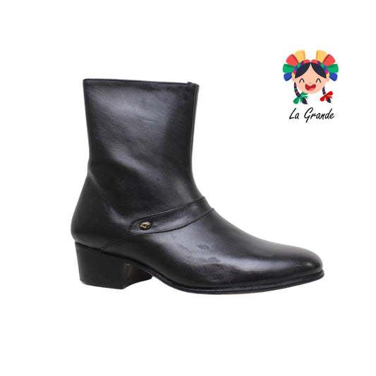 361 GUASEQUI Negro Piel Bota tipo Vaquera para Caballero