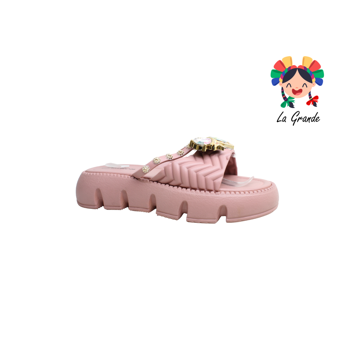 A-8065 ZXXG Multicolor Sintético Sandalia de Baño o Playa para Dama