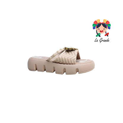 A-8065 ZXXG Multicolor Sintético Sandalia de Baño o Playa para Dama