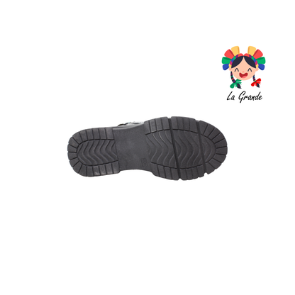 901 ANZASTIGA Negro Sintético Bota Casual Alta para Niña