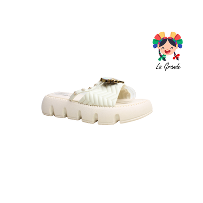 A-8065 ZXXG Multicolor Sintético Sandalia de Baño o Playa para Dama
