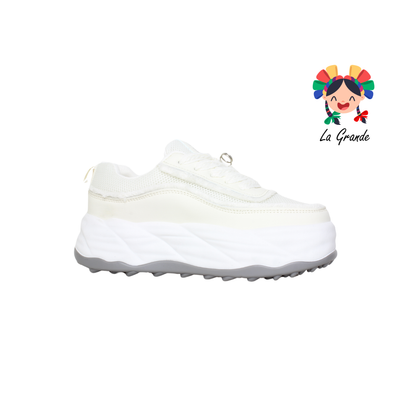 G02-1A FOSUM Beige Textil Tenis Casual Estilo Urban para Dama