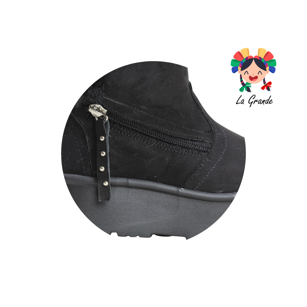 367 H-GROSS Negro Prisco Bota Casual para Dama