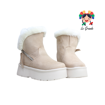 367 H-GROSS Maquillaje Beige Prisco Bota Casual para Niña y Dama