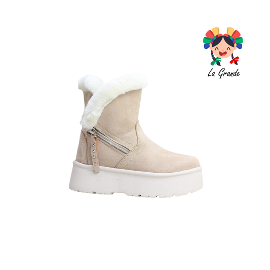 367 H-GROSS Maquillaje Beige Prisco Bota Casual para Niña y Dama