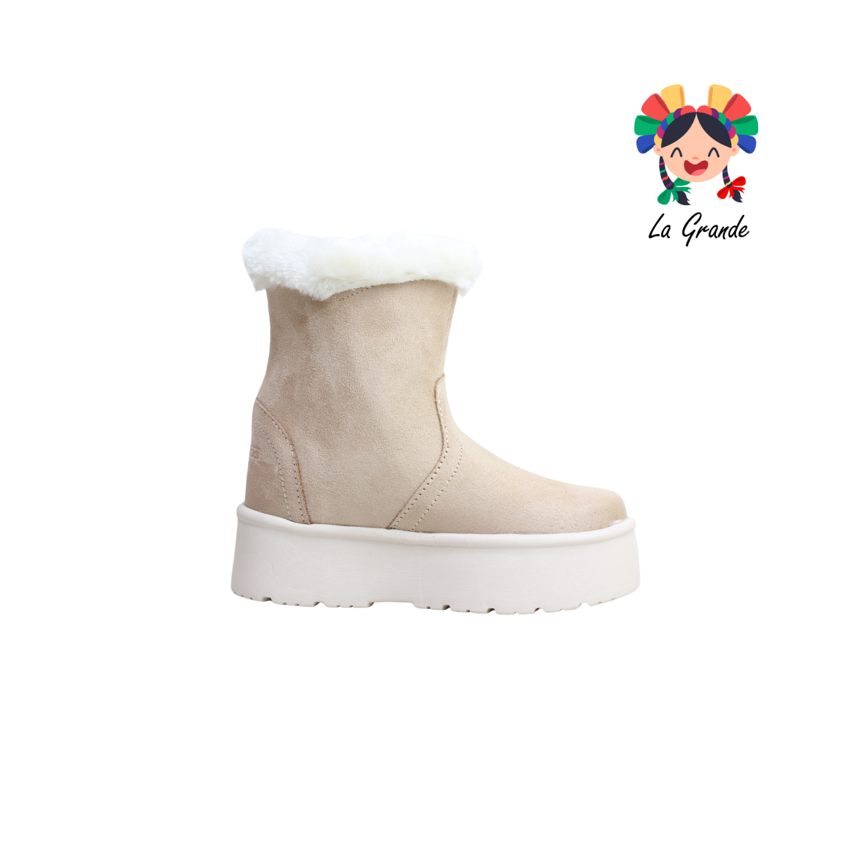 367 H-GROSS Maquillaje Beige Prisco Bota Casual para Niña y Dama
