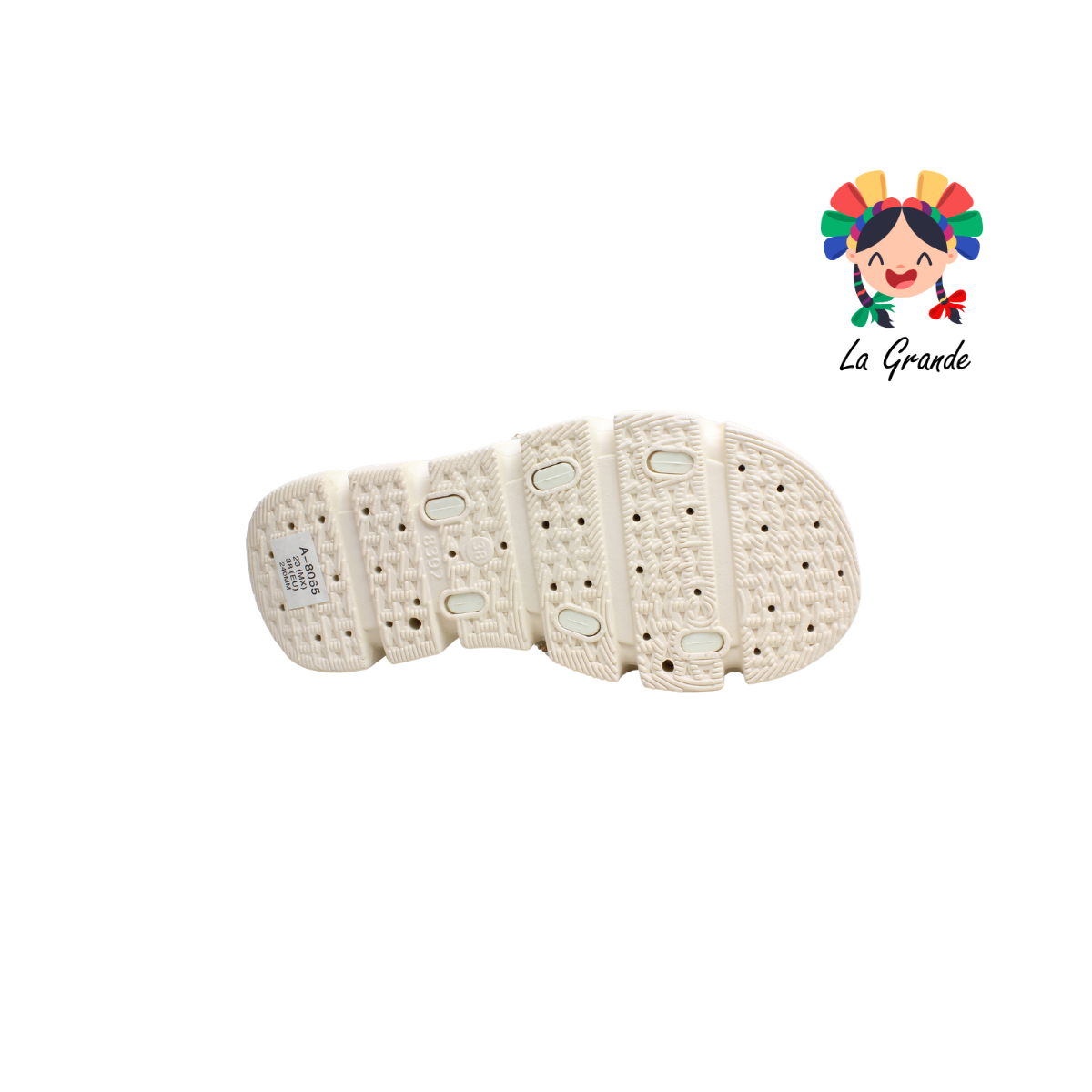 A-8065 ZXXG Multicolor Sintético Sandalia de Baño o Playa para Dama