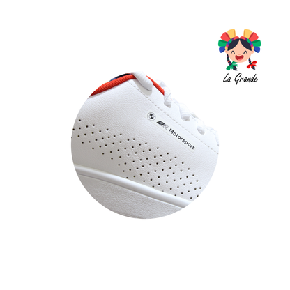 BMW PM Blanco Sintético Tenis Casual Importado Original Para Caballero