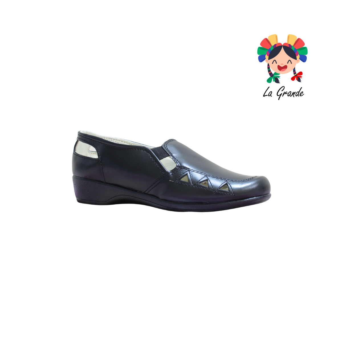 210 HURT Negro Piel Zapato Casual para Dama