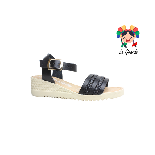3711 MIRIAM Negro Sint Sandalia para Dama