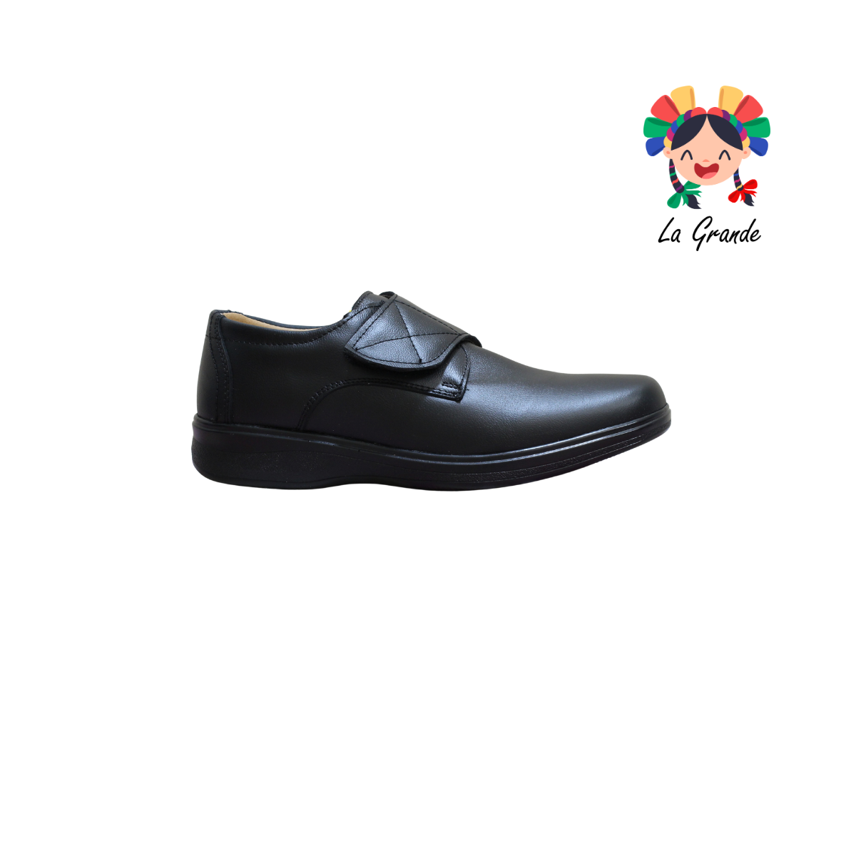 1004 LUBERT Negro Piel Zapato Confort para Caballero