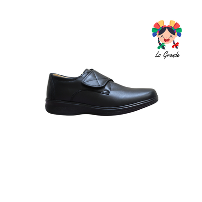 1004 LUBERT Negro Piel Zapato Confort para Caballero