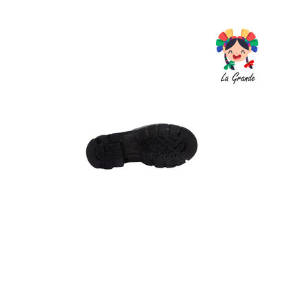 B09 DANIELS Negro Charol Bota Casual con Luces para Niña