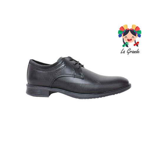 3754 CUSTOM Negro Atanado Sint Zapato Casual para Caballero