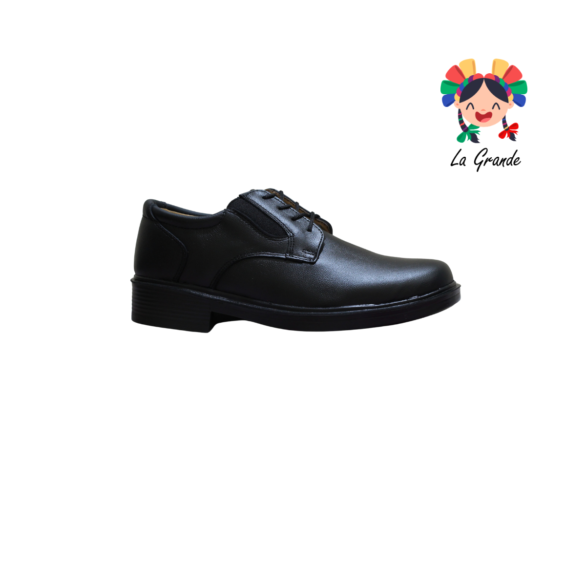 1052 LUBERT Negro Piel Zapato Confort para Caballero