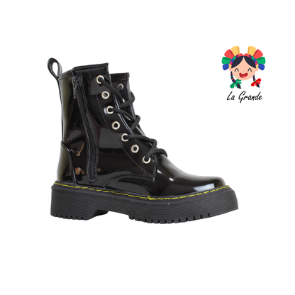 2216 MIG NACEREM Negro Charol Bota Casual para Dama