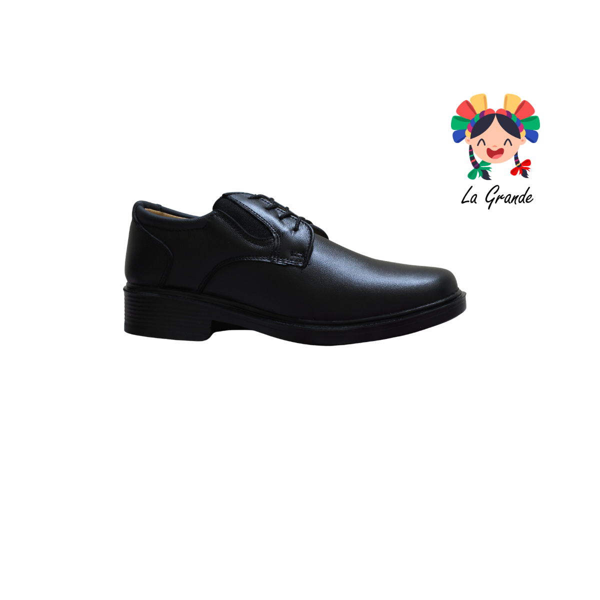 1052 LUBERT Negro Piel Zapato Confort para Caballero